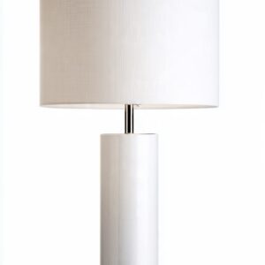 Modern Fabric Table Lamp - White 27%off