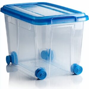 Clear Storage Box with Wheels  29% off