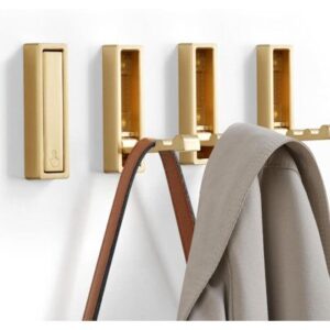 Ebern Designs Folding Coat Hooks, 4Pcs Foldable Heavy Duty Wall Hooks Zinc Alloy No Rust Fold Up Hooks For Coat, Towel, Key, Hat, Bag, Jacke